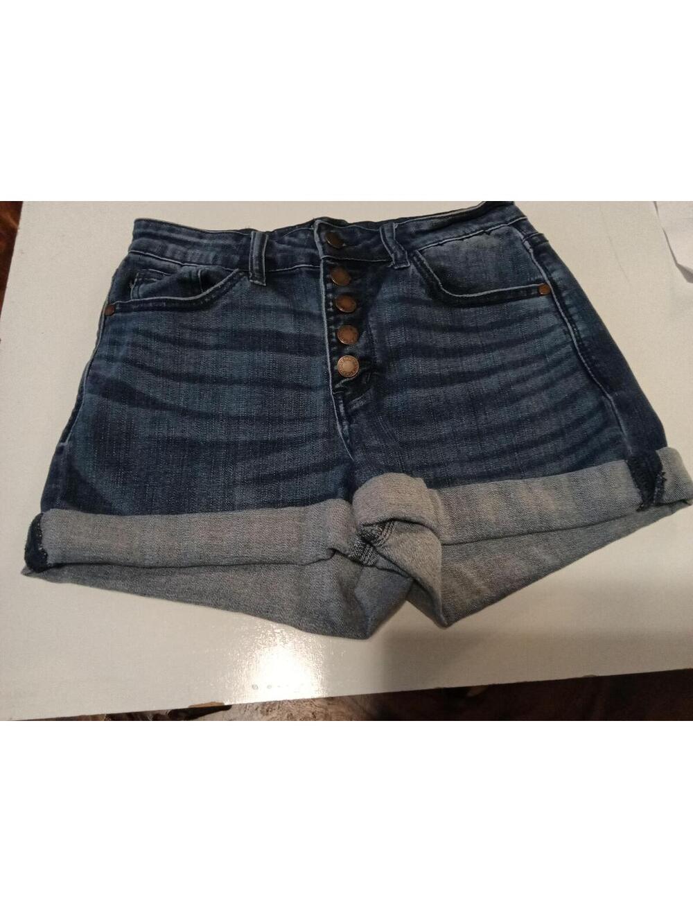 Judy Blue Denim Shorts Size 6 with Button Fly